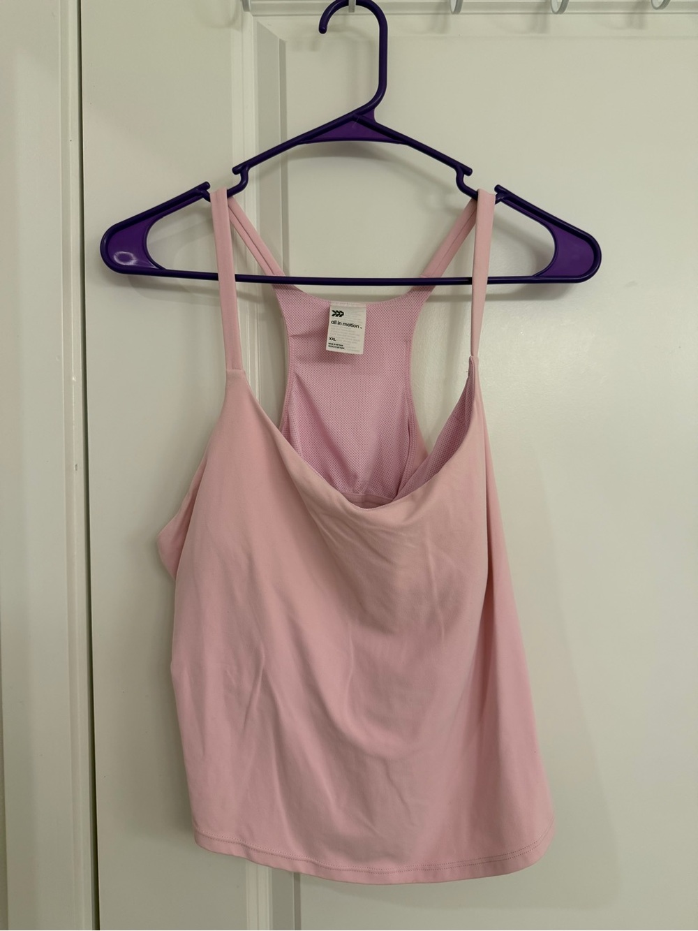 all in motion Light Pink Racerback Tank Top